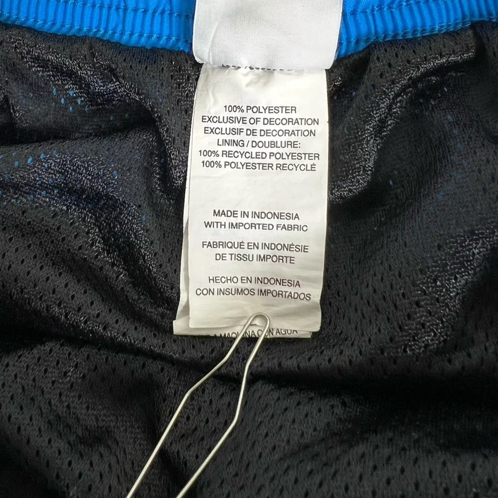 Nike Swim Trunks Mens Small Black Blue Grey Colorblock Board Shorts NESS5311